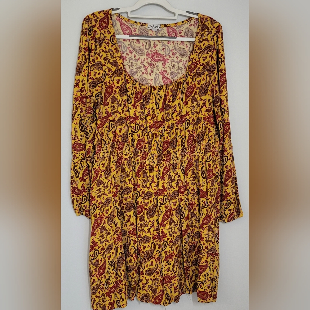 J for Justify Western Dress Paisley 2X